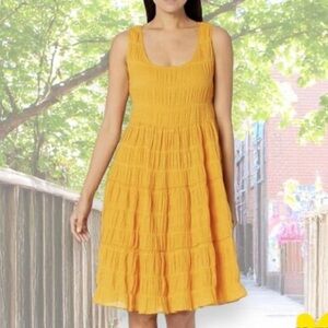 Max Studio Mustard Midi Dress